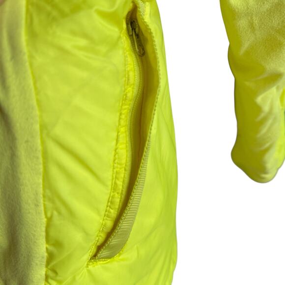 Lululemon Size 8 What The Fluff Pullover Jacket Clarity Yellow Neon Down Puffer - Picture 15 of 16